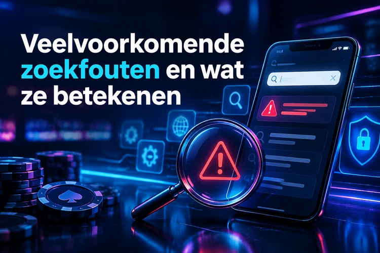 Veelvoorkomende zoekfouten en wat ze betekenen
