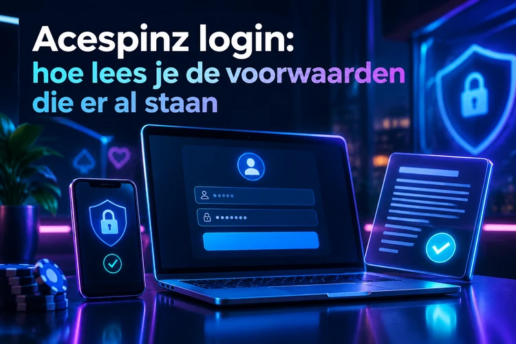 Acespinz login: hoe lees je de voorwaarden die er al staan