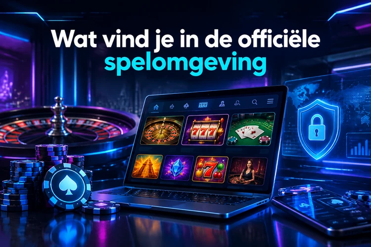 Wat vind je in de officiële spelomgeving