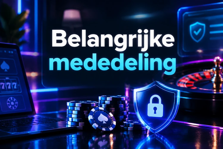 Belangrijke mededeling